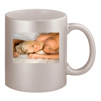 Sara Jean Underwood 11oz Metallic Silver Mug