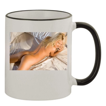 Sara Jean Underwood 11oz Colored Rim & Handle Mug