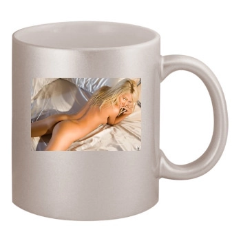 Sara Jean Underwood 11oz Metallic Silver Mug