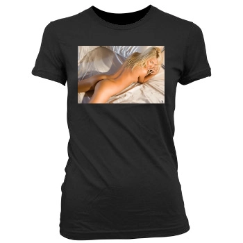 Sara Jean Underwood Women's Junior Cut Crewneck T-Shirt