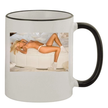 Sara Jean Underwood 11oz Colored Rim & Handle Mug