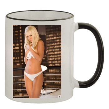 Sara Jean Underwood 11oz Colored Rim & Handle Mug