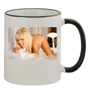 Sara Jean Underwood 11oz Colored Rim & Handle Mug