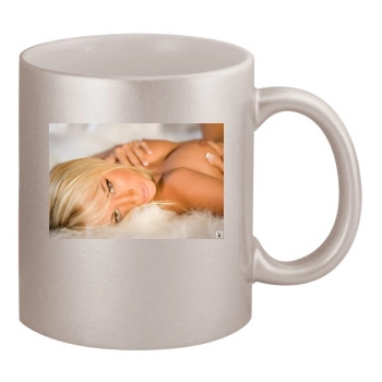 Sara Jean Underwood 11oz Metallic Silver Mug