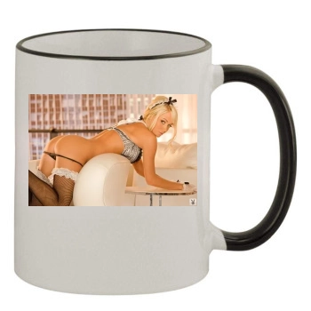 Sara Jean Underwood 11oz Colored Rim & Handle Mug