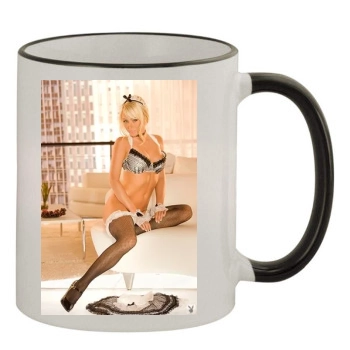 Sara Jean Underwood 11oz Colored Rim & Handle Mug