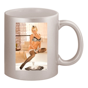 Sara Jean Underwood 11oz Metallic Silver Mug