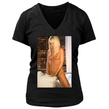 Sara Jean Underwood Women's Deep V-Neck TShirt