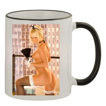 Sara Jean Underwood 11oz Colored Rim & Handle Mug