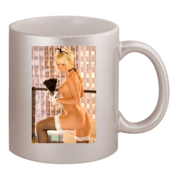 Sara Jean Underwood 11oz Metallic Silver Mug