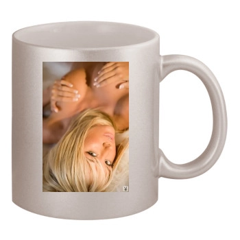 Sara Jean Underwood 11oz Metallic Silver Mug