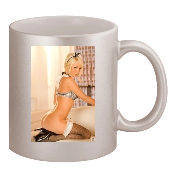 Sara Jean Underwood 11oz Metallic Silver Mug