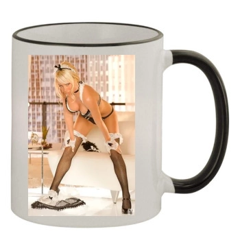 Sara Jean Underwood 11oz Colored Rim & Handle Mug