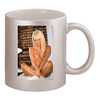 Sara Jean Underwood 11oz Metallic Silver Mug