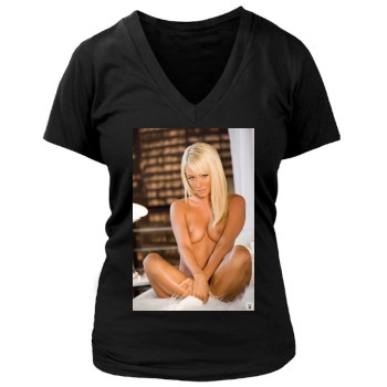 Sara Jean Underwood Women's Deep V-Neck TShirt