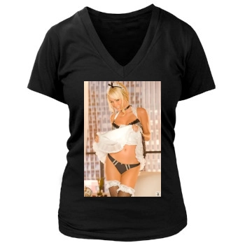 Sara Jean Underwood Women's Deep V-Neck TShirt