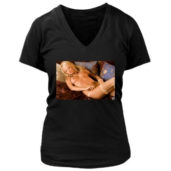 Sara Jean Underwood Women's Deep V-Neck TShirt