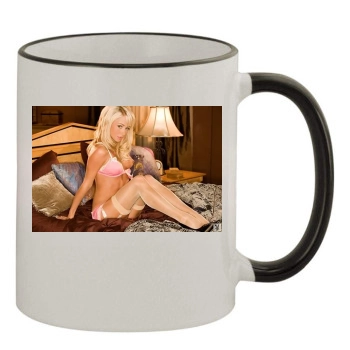 Sara Jean Underwood 11oz Colored Rim & Handle Mug