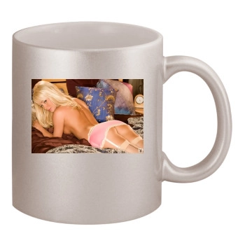 Sara Jean Underwood 11oz Metallic Silver Mug