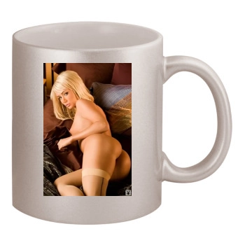 Sara Jean Underwood 11oz Metallic Silver Mug