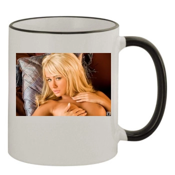 Sara Jean Underwood 11oz Colored Rim & Handle Mug