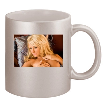 Sara Jean Underwood 11oz Metallic Silver Mug