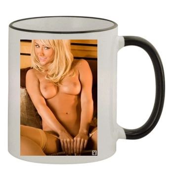 Sara Jean Underwood 11oz Colored Rim & Handle Mug