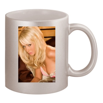 Sara Jean Underwood 11oz Metallic Silver Mug