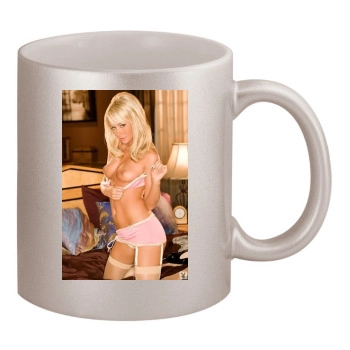 Sara Jean Underwood 11oz Metallic Silver Mug