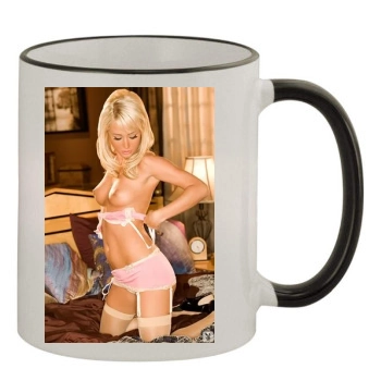 Sara Jean Underwood 11oz Colored Rim & Handle Mug