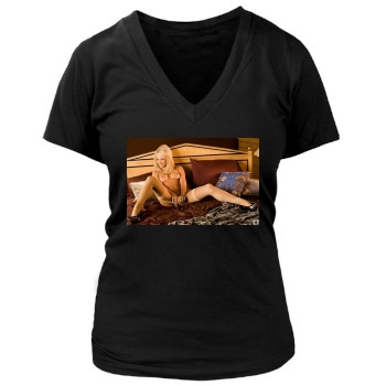 Sara Jean Underwood Women's Deep V-Neck TShirt