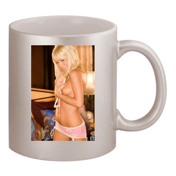 Sara Jean Underwood 11oz Metallic Silver Mug