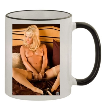 Sara Jean Underwood 11oz Colored Rim & Handle Mug