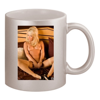 Sara Jean Underwood 11oz Metallic Silver Mug