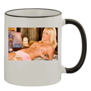 Sara Jean Underwood 11oz Colored Rim & Handle Mug