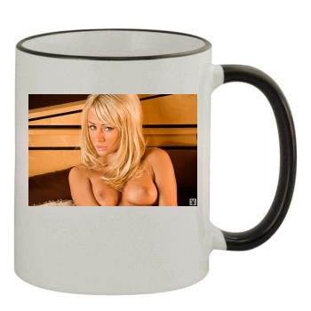 Sara Jean Underwood 11oz Colored Rim & Handle Mug