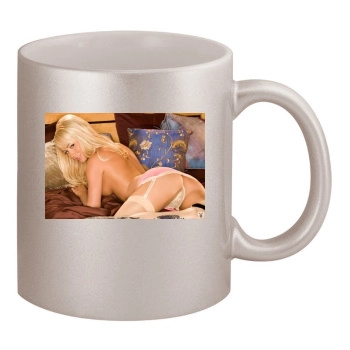 Sara Jean Underwood 11oz Metallic Silver Mug