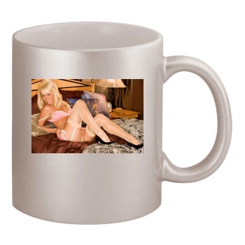 Sara Jean Underwood 11oz Metallic Silver Mug