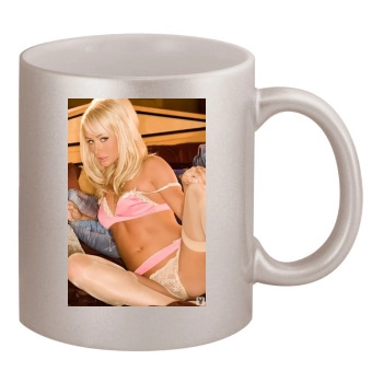 Sara Jean Underwood 11oz Metallic Silver Mug