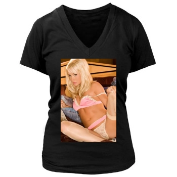 Sara Jean Underwood Women's Deep V-Neck TShirt