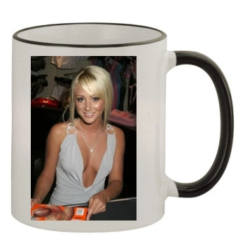 Sara Jean Underwood 11oz Colored Rim & Handle Mug