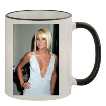 Sara Jean Underwood 11oz Colored Rim & Handle Mug