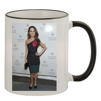 Alexis Dziena 11oz Colored Rim & Handle Mug