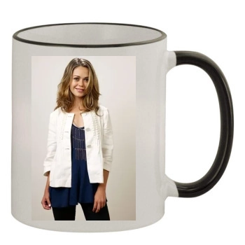 Alexis Dziena 11oz Colored Rim & Handle Mug