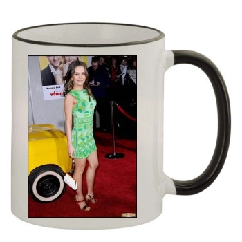 Alexis Dziena 11oz Colored Rim & Handle Mug