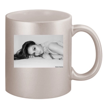 Alexis Dziena 11oz Metallic Silver Mug