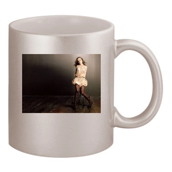 Alexis Dziena 11oz Metallic Silver Mug