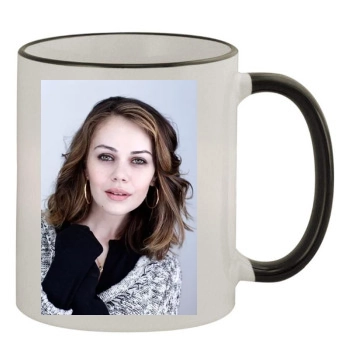 Alexis Dziena 11oz Colored Rim & Handle Mug