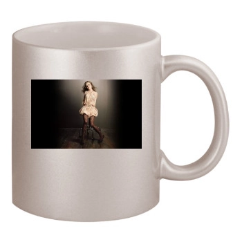 Alexis Dziena 11oz Metallic Silver Mug