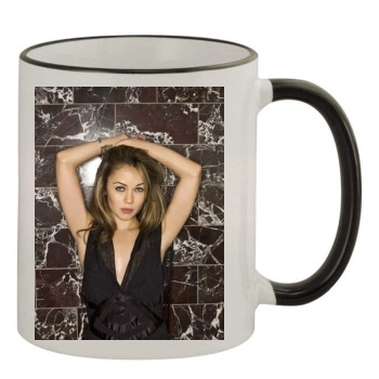 Alexis Dziena 11oz Colored Rim & Handle Mug